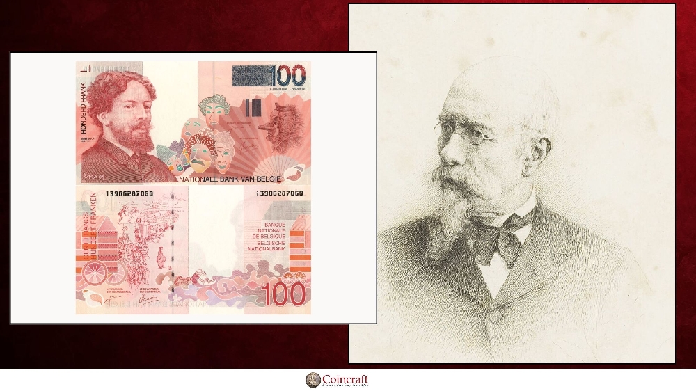 Belgian Francs Hounouring Hendrik Bayaert - Coincraft